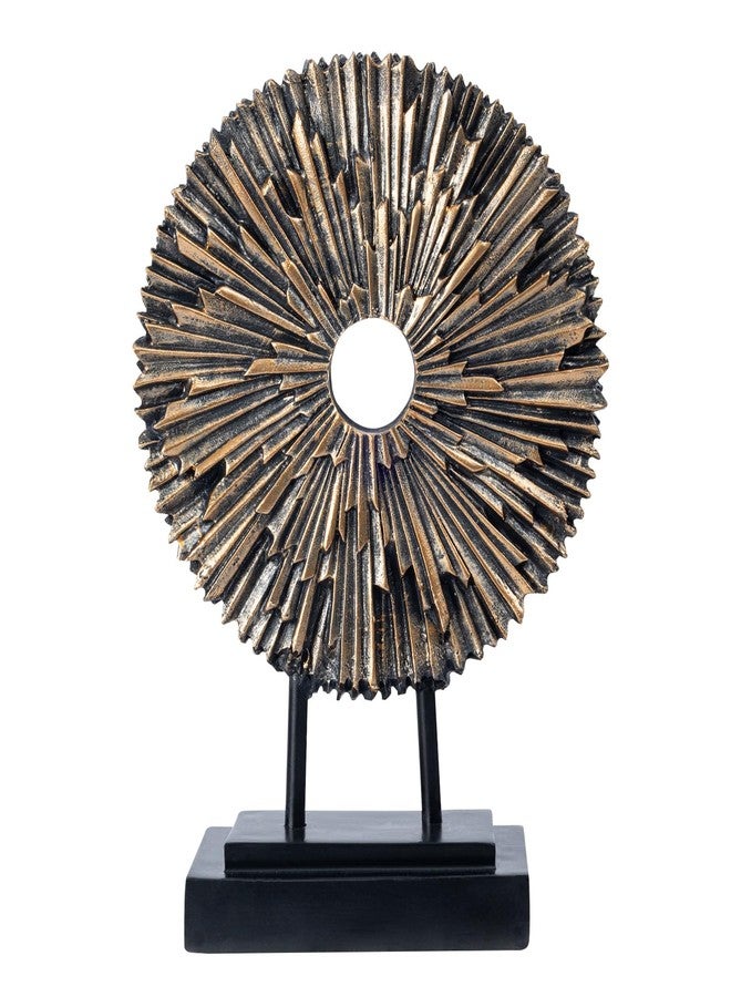 EZ4ENCE Minimalist Round Statue Above Cabinet Decor Kitchen, Modern Decorative Sculpture Home Decorations for Living Room Coffee Table, Office Decor Items, Center Table Decoration (Black) - Image 1